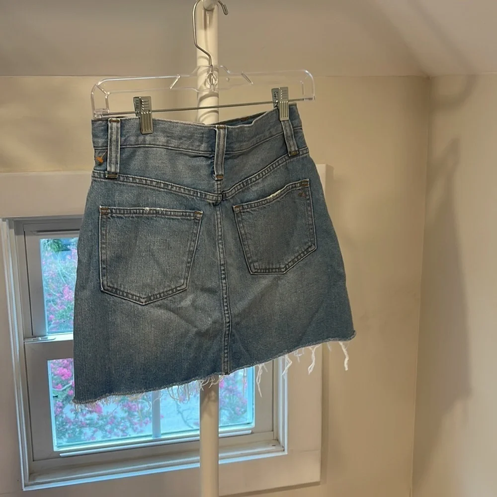 Madewell Denim A-Line Mini Skirt Size 24